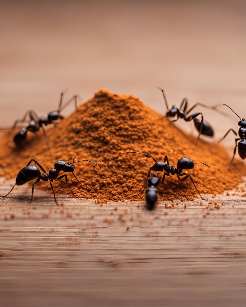 Canela La canela funciona como un repelente natural contra las hormigas, ya que estas no soportan su olor. De hecho, cuando las hormigas inhalan canela, pueden asfixiarse y morir. Por lo tanto, una buena idea es espolvorear canela en polvo en el camino de las hormigas, incluyendo puertas y ventanas.