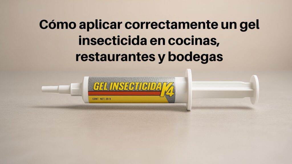 🟩 Cómo aplicar correctamente un gel insecticida en cocinas, restaurantes y bodegas (Guía completa con Gel K4)