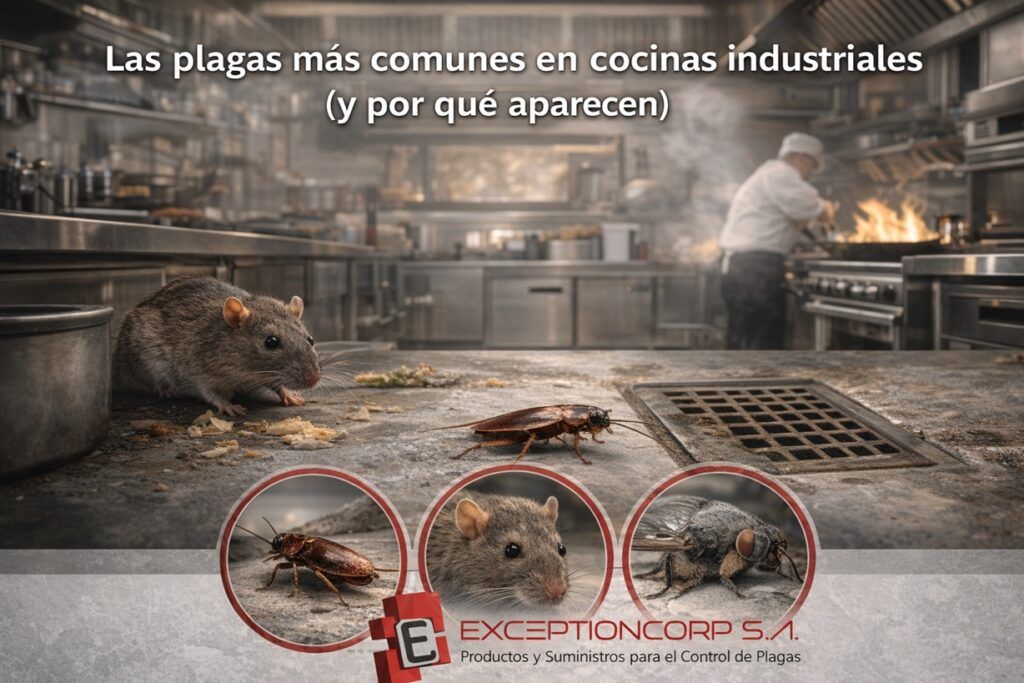 Las plagas más comunes en restaurantes y cocinas industriales