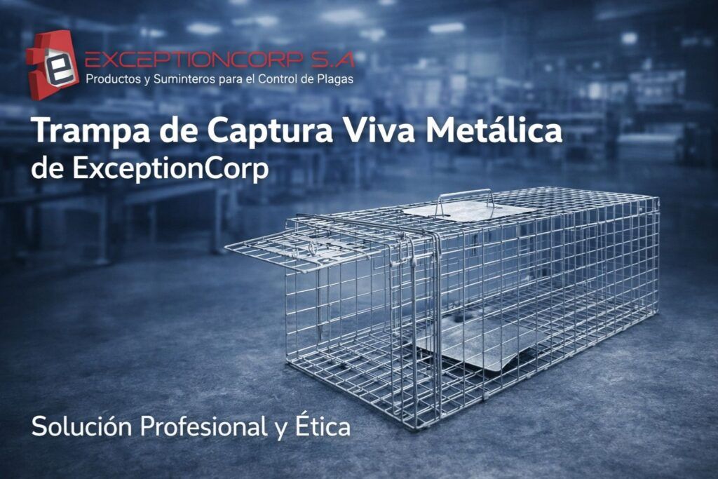 Trampa de Captura Viva Metálica de ExceptionCorp: Solución Profesional para el Mercado Ecuatoriano