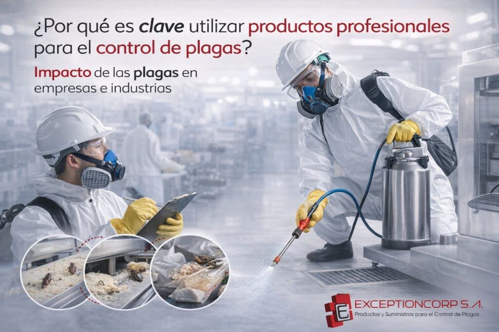 ¿Por qué es clave utilizar productos profesionales para el control de plagas?