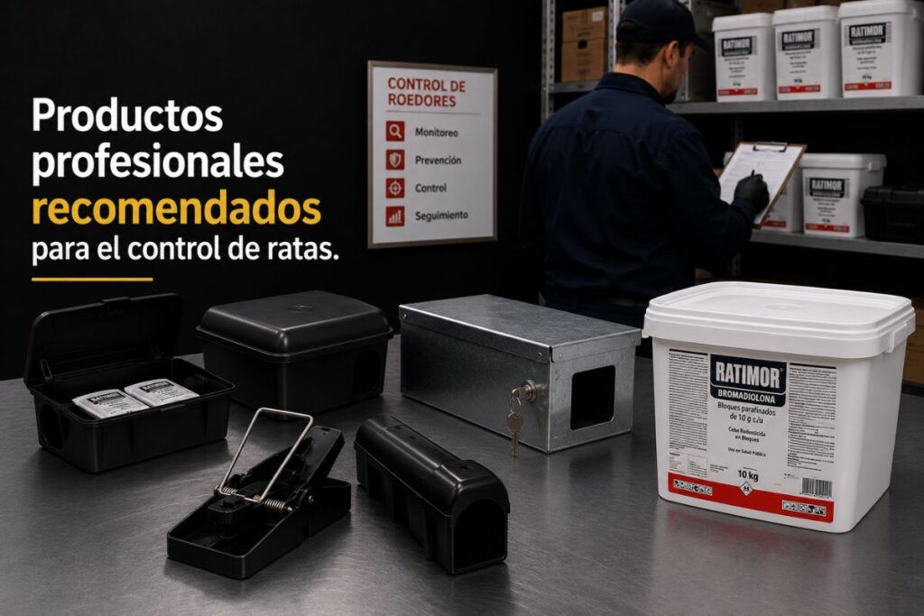 Productos profesionales recomendados para el control de ratas