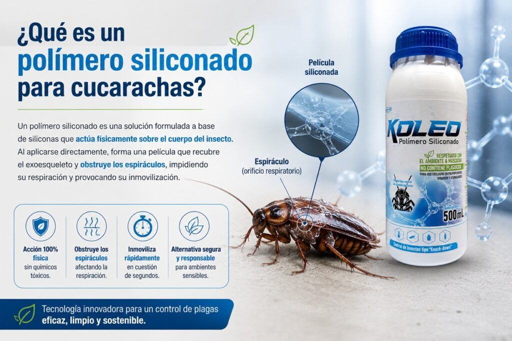 Qué es un polímero siliconado para cucarachas